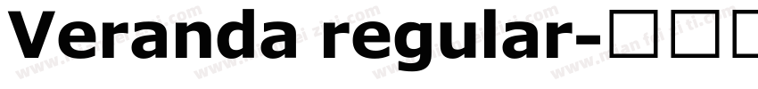 Veranda regular字体转换